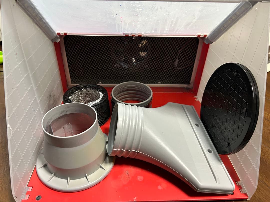 エアコンプレッサー エアブラシ　塗料ブース　お買い得セット