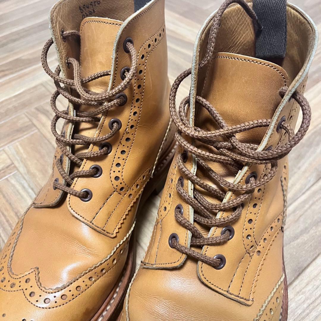 希少　Trickers カントリーブーツ　キャメル　メダリオン　モールトン