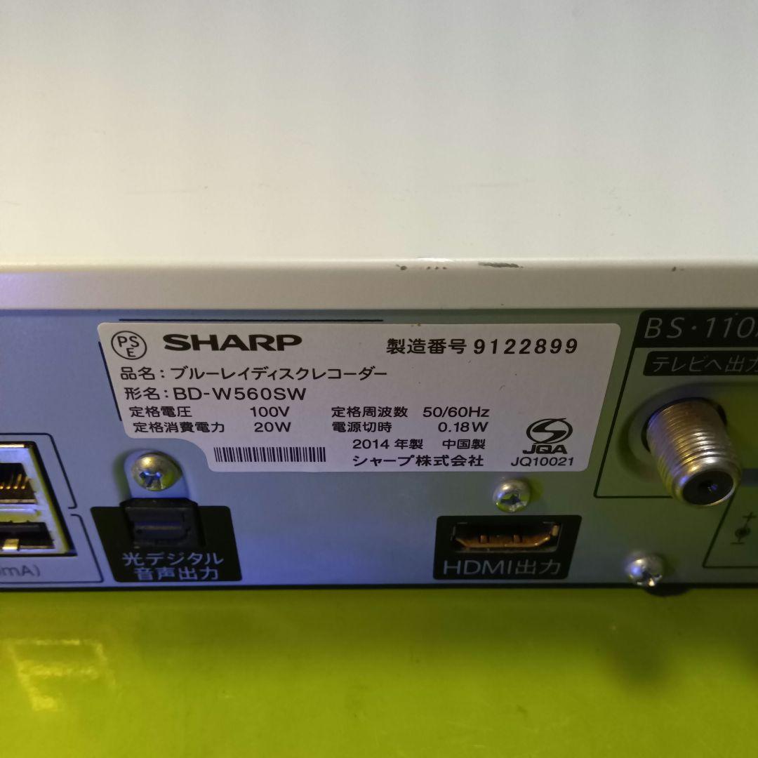 SHARP AQUOSブルーレイ BD-W560SW HDD1TB増量交換