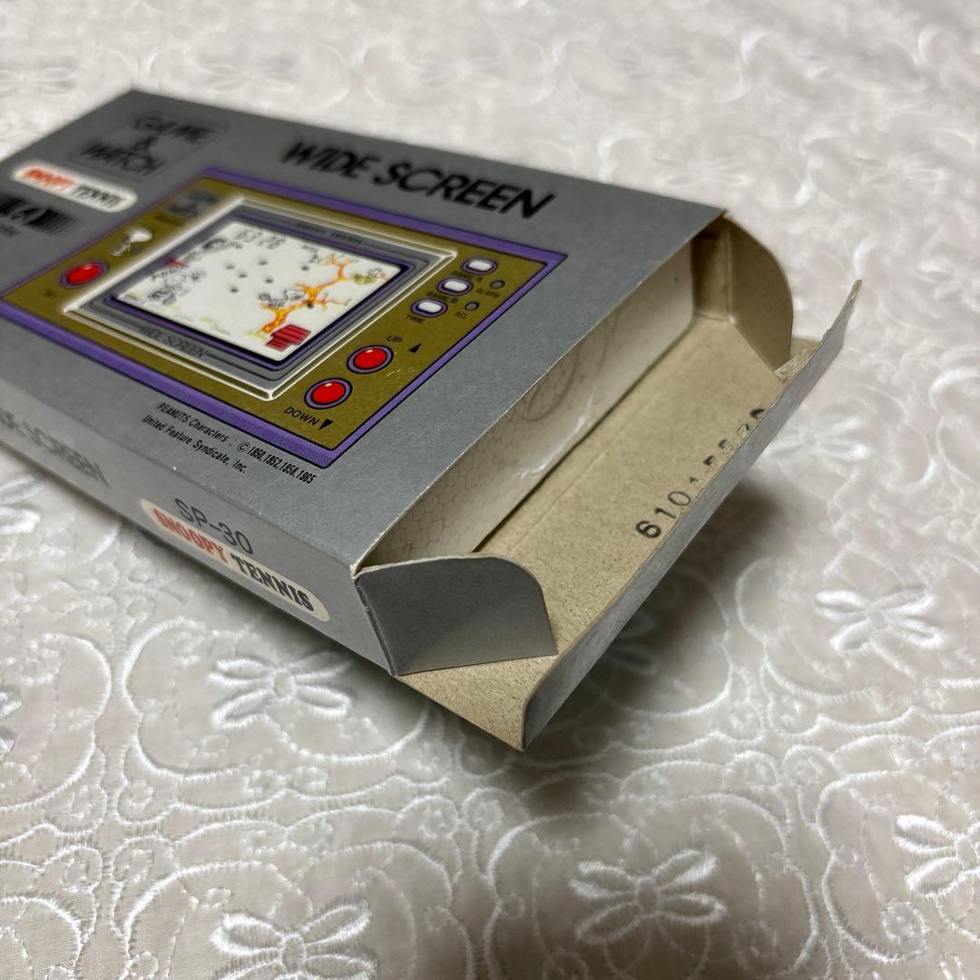 任天堂スヌーピー　テニス　ワイドスクリーン　ゲームウォッチ 箱、取扱説明書付