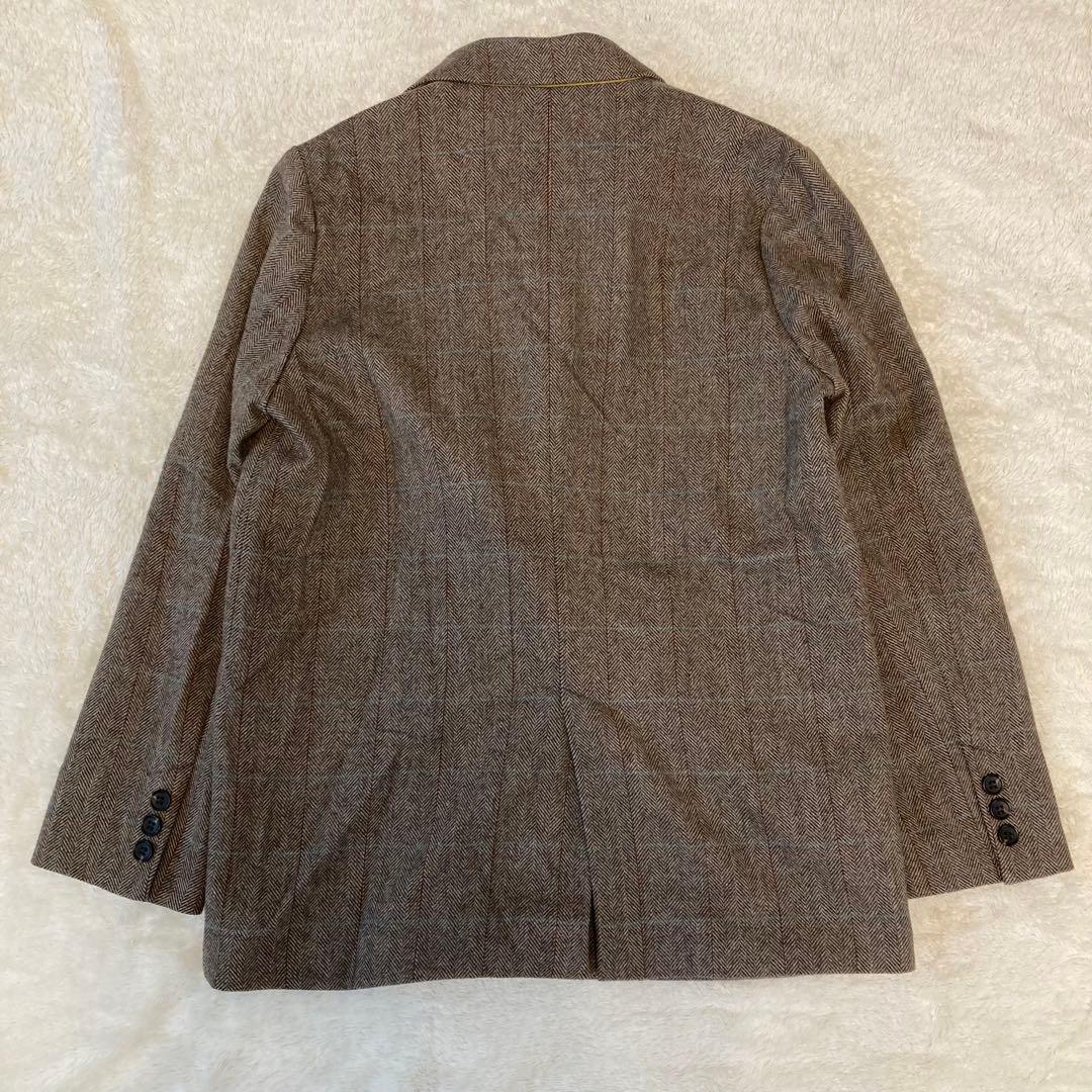 【Spick and Span】美品 ウールヘリンボンジャケット ブラウン 38