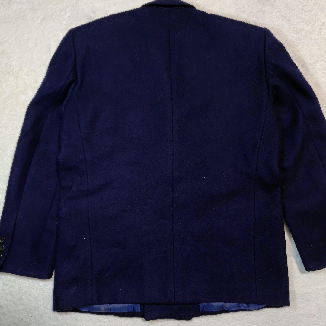 Christian Dior ピーコート ネイビー L ダブルブレスト ウール