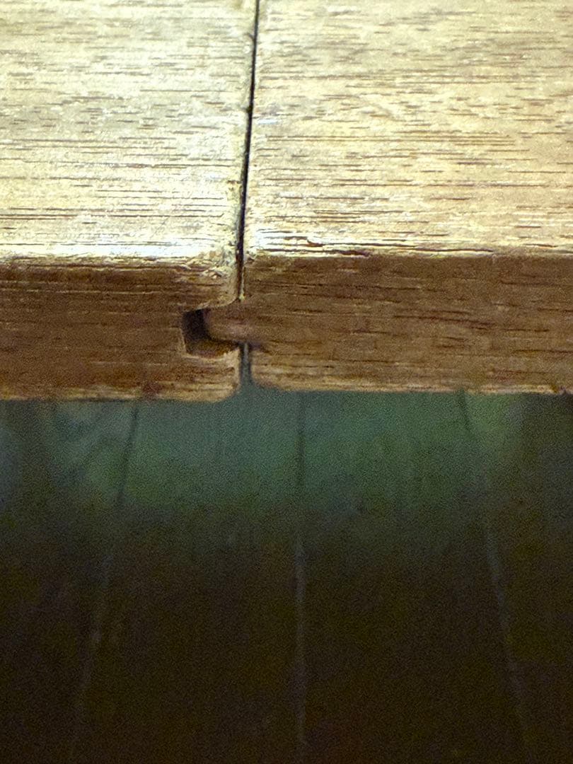 昭和レトロ　アンティーク　古い木の文机　ローテーブル②