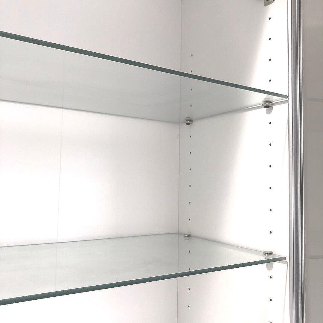 【匿名送料込】IKEAビリー / ホーグボー 本棚 ガラス扉ガラス棚板付き