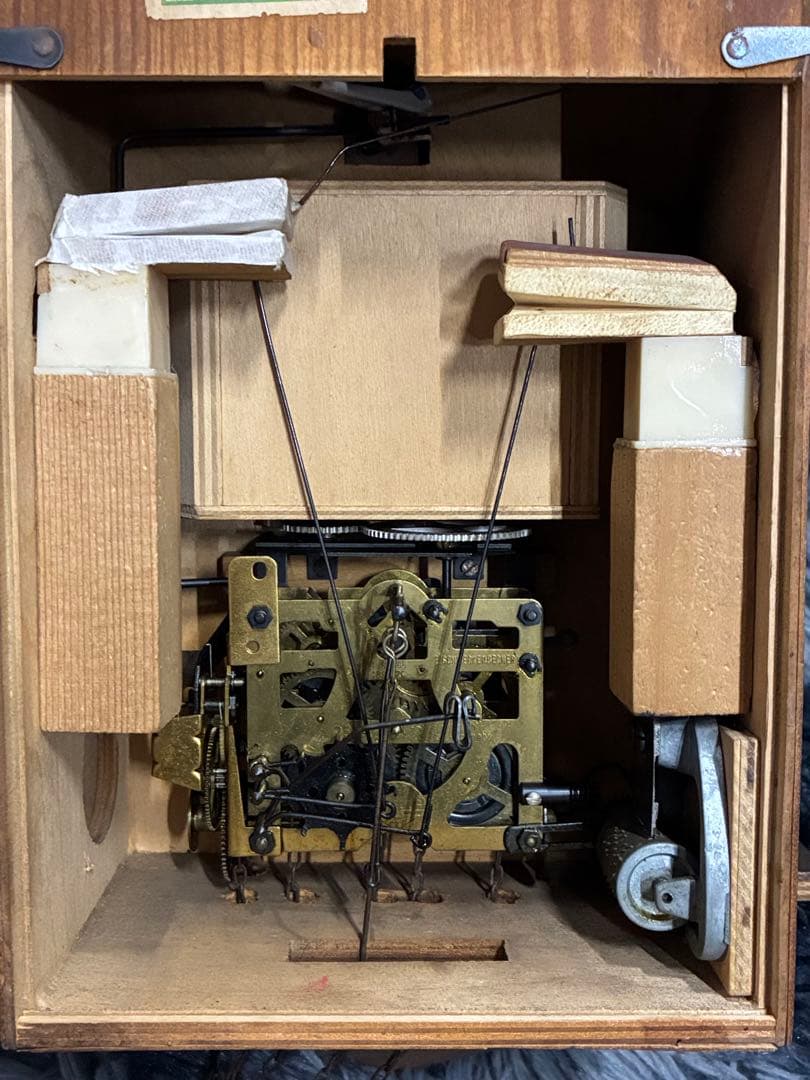 希少 ビンテージ ドイツ製 鳩時計 からくり時計 音楽隊 振子時計 ぜんまい