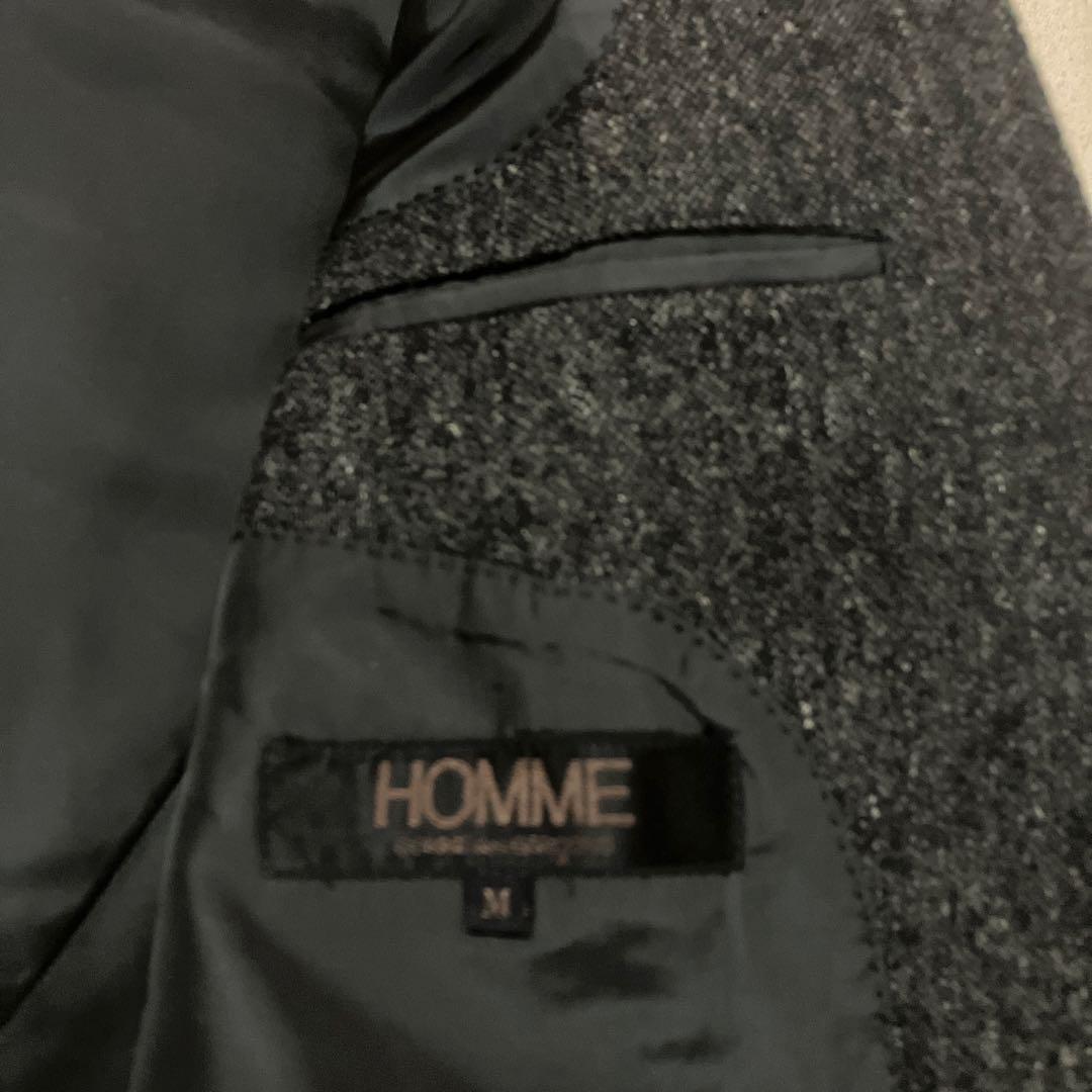 i40)美品コムデギャルソン　オムメンズツイードスーツ上下　80's Mサイズ