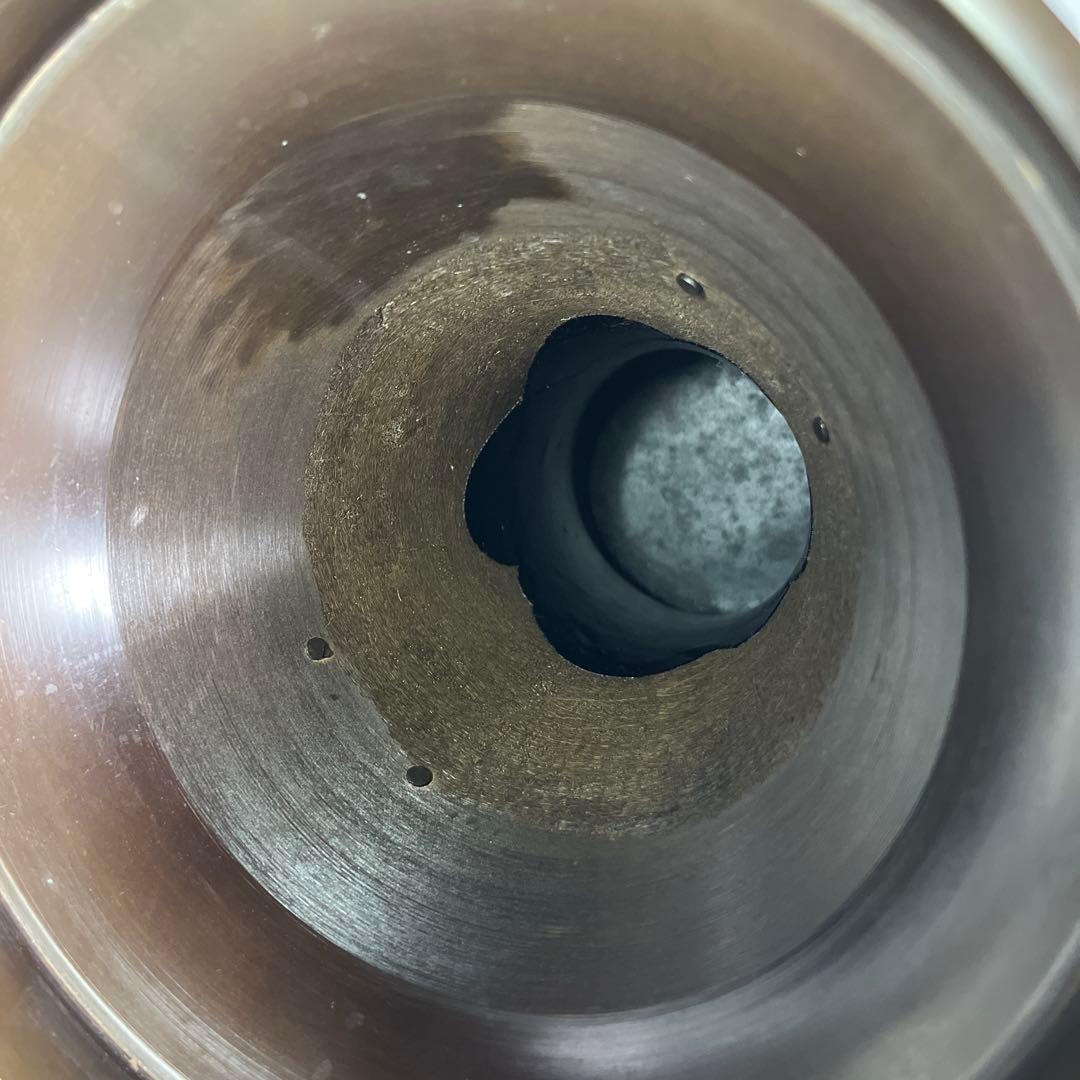 池坊　紫雲　花器　銅器　生花