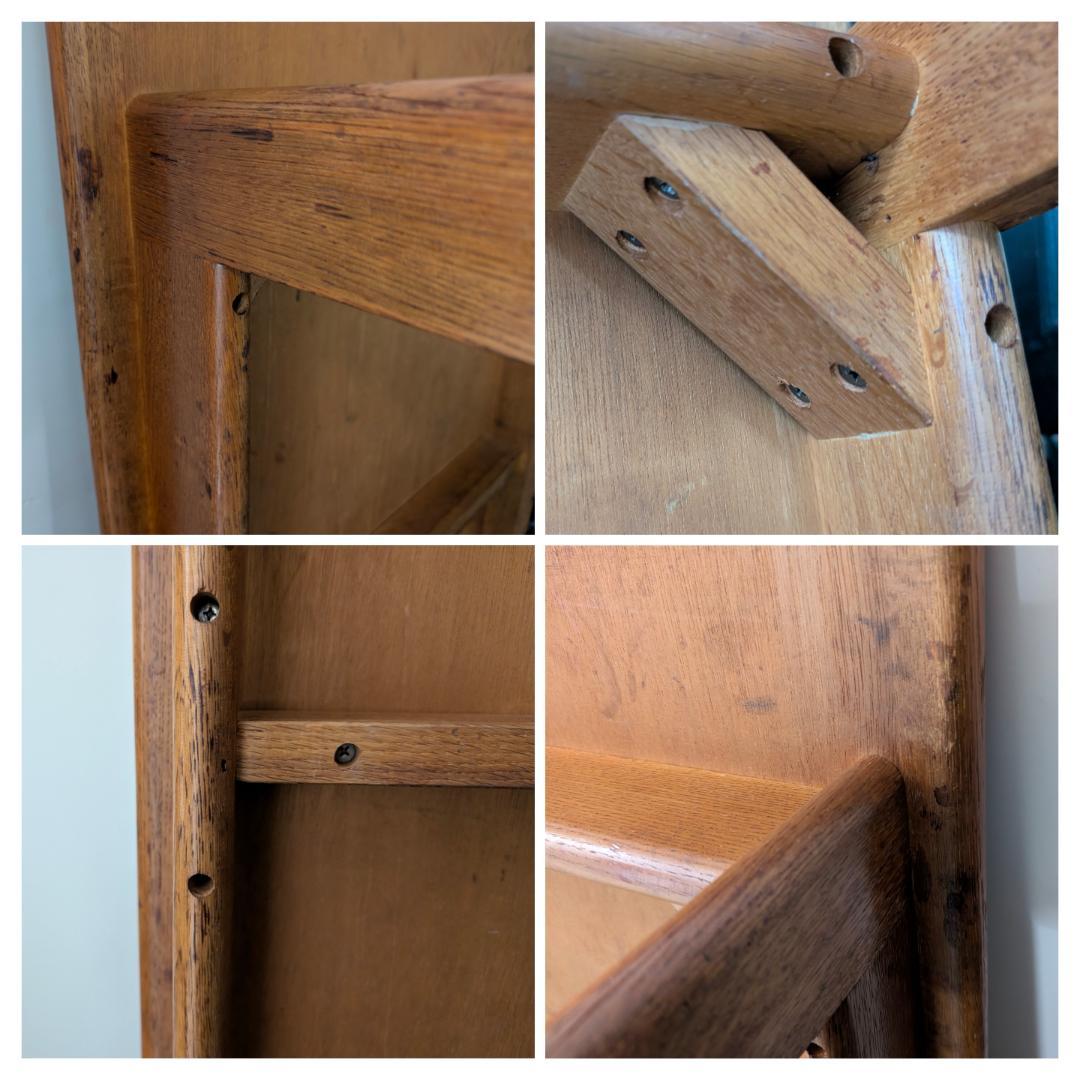 秋田木工 ナラ材 無垢 ローテーブル 70年代 ビンテージ ミッドセンチュリー