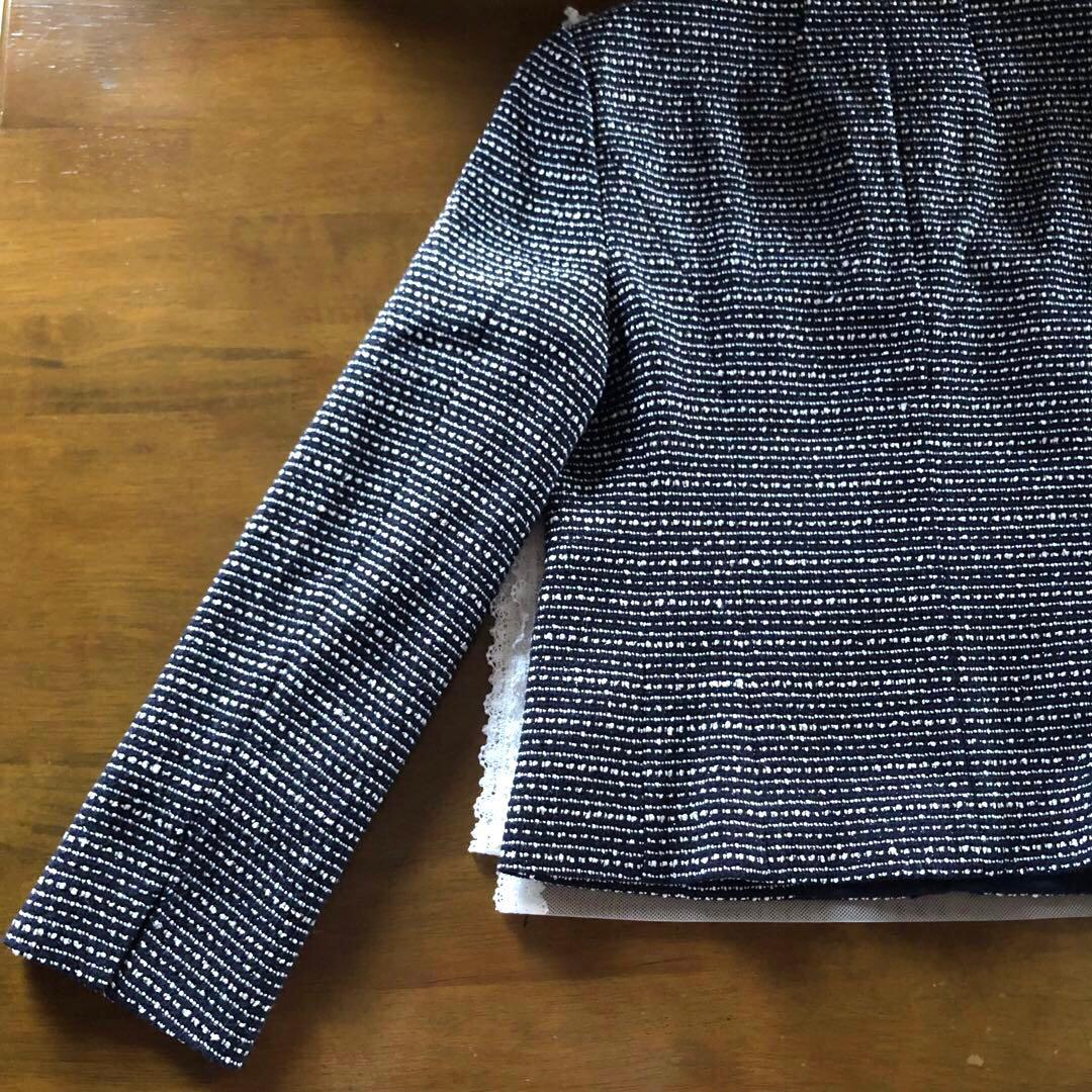 美品　リフレクト 大きいサイズ　レディース　ノーカラー　ジャケット　LL XL