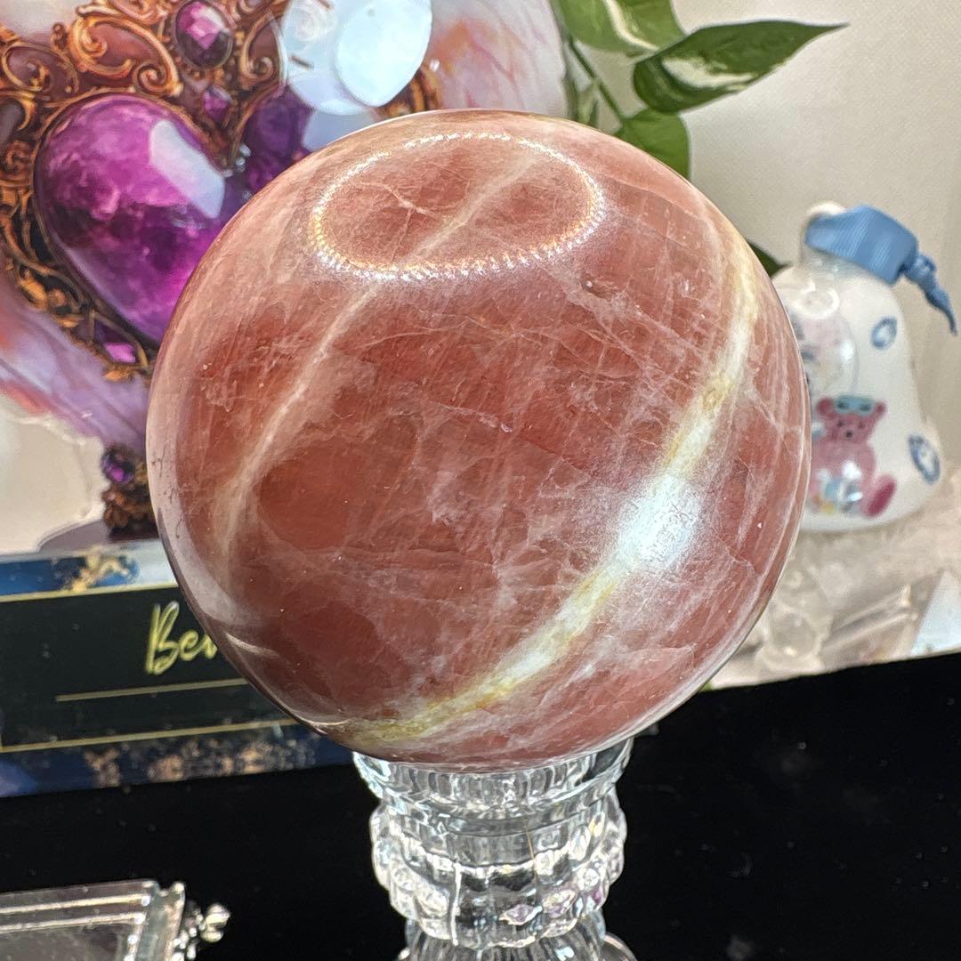 レア♡ピンクカルサイとホワイトカルサイト共生スフィア♡No.2577