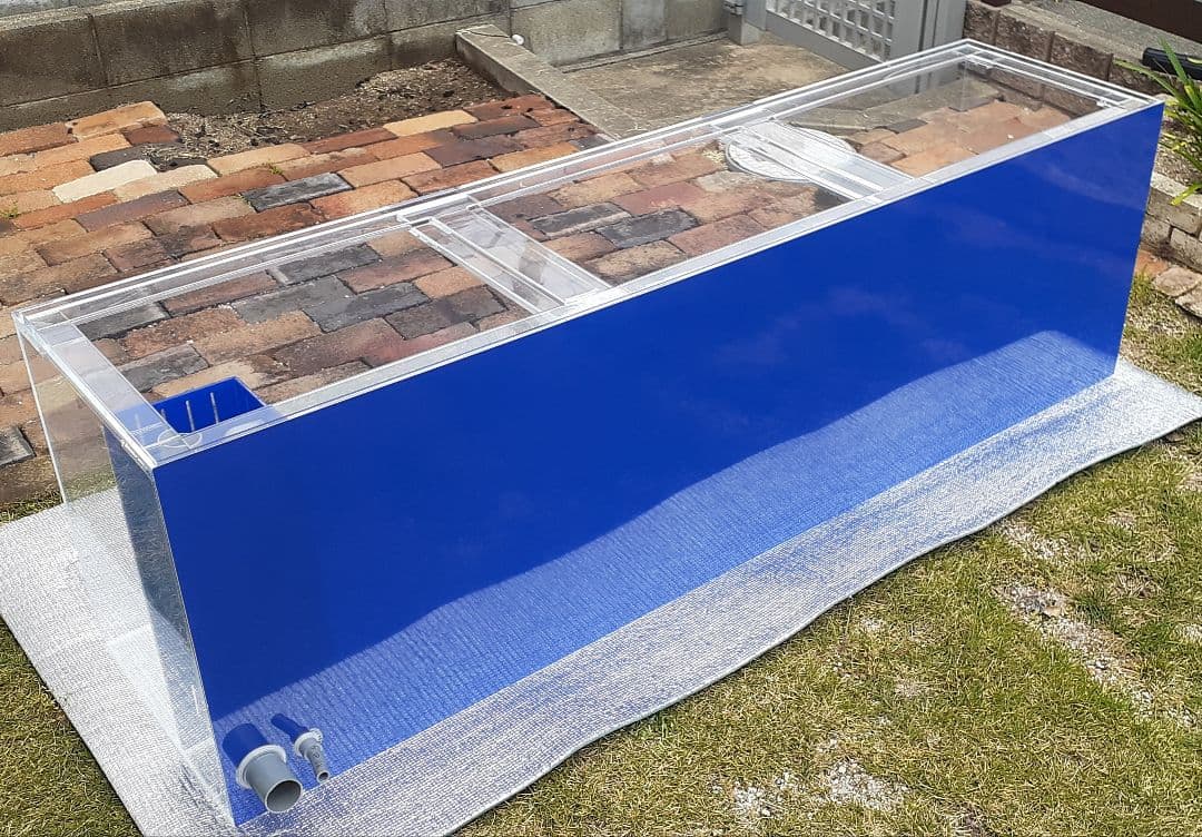 アクリル水槽 蓋付 1800 450 H550 背面オーバーフロー 中古 手渡し