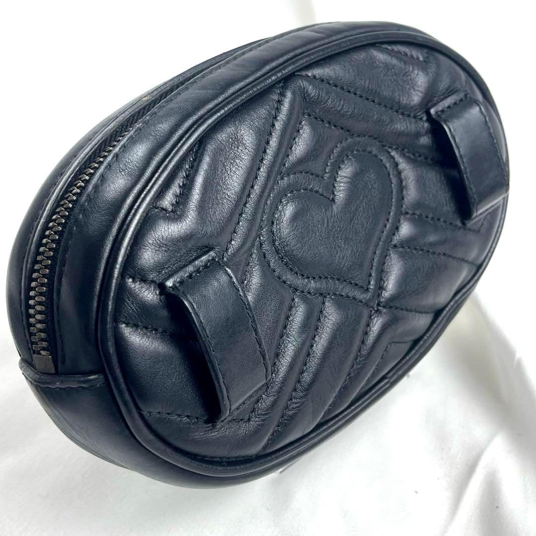 【美品】GUCCI グッチ マーモント ブラック ウエスト ボディバッグ バッグ