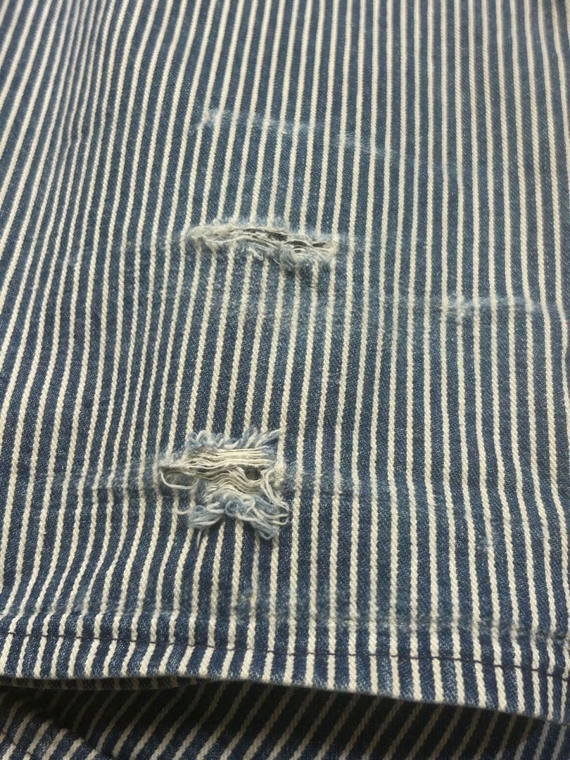 激レア70s OSHKOSH オシュコシュ ヒッコリーオーバーオール 38インチ