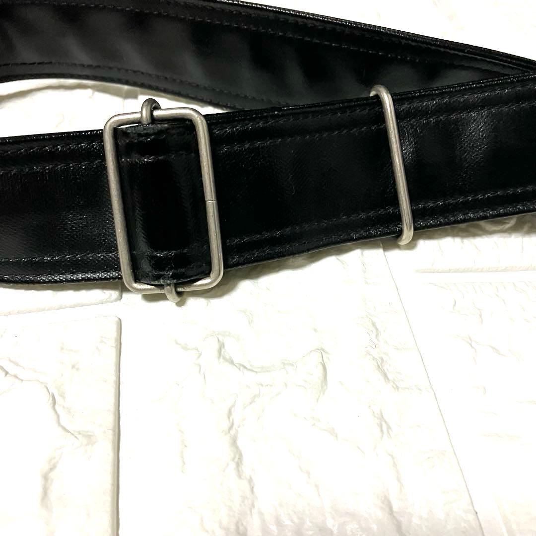 美品 PORTER ポーター ブラック レザー ショルダーバッグ 2層