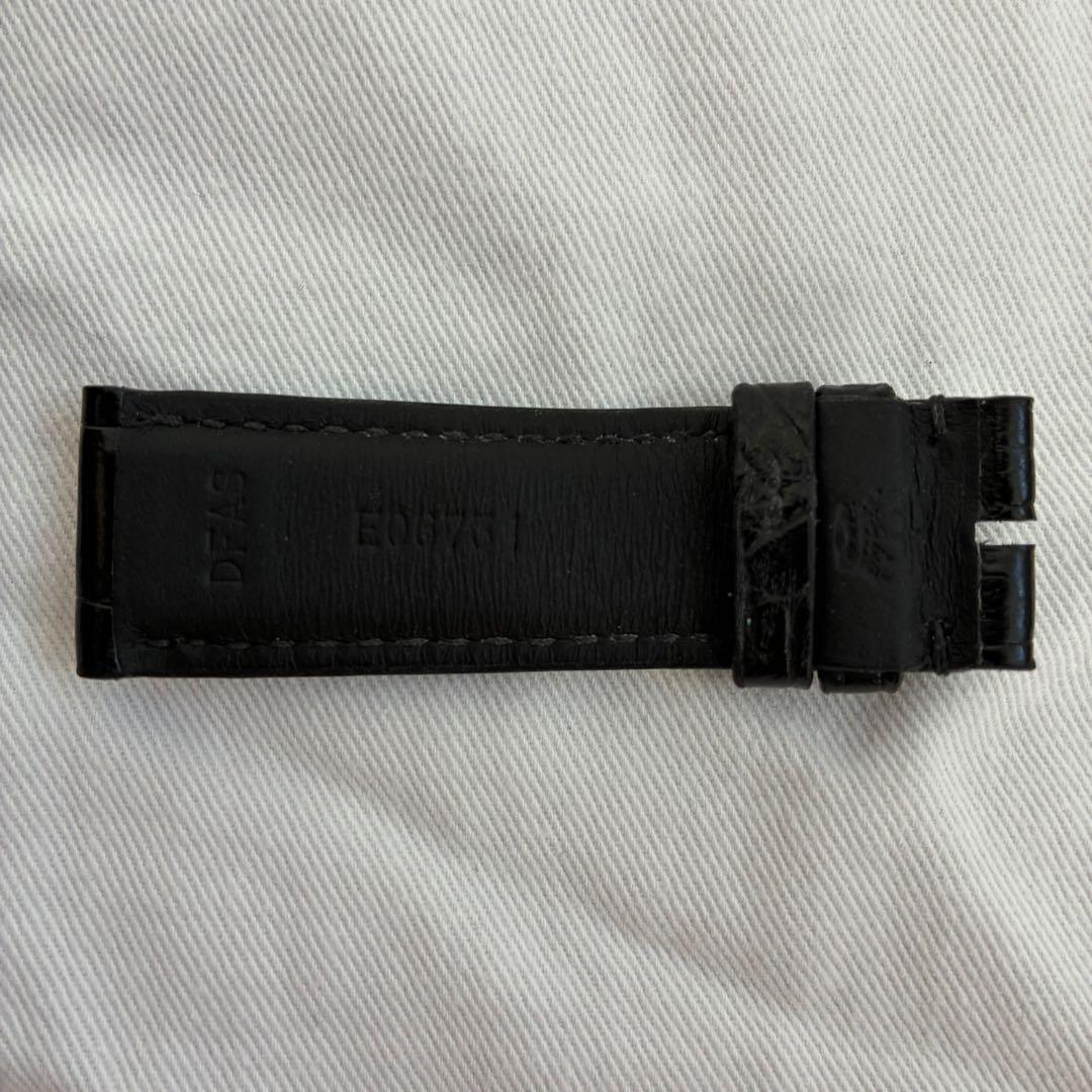 〈IWC〉純正アリゲーターストラップ ブラック XSサイズ