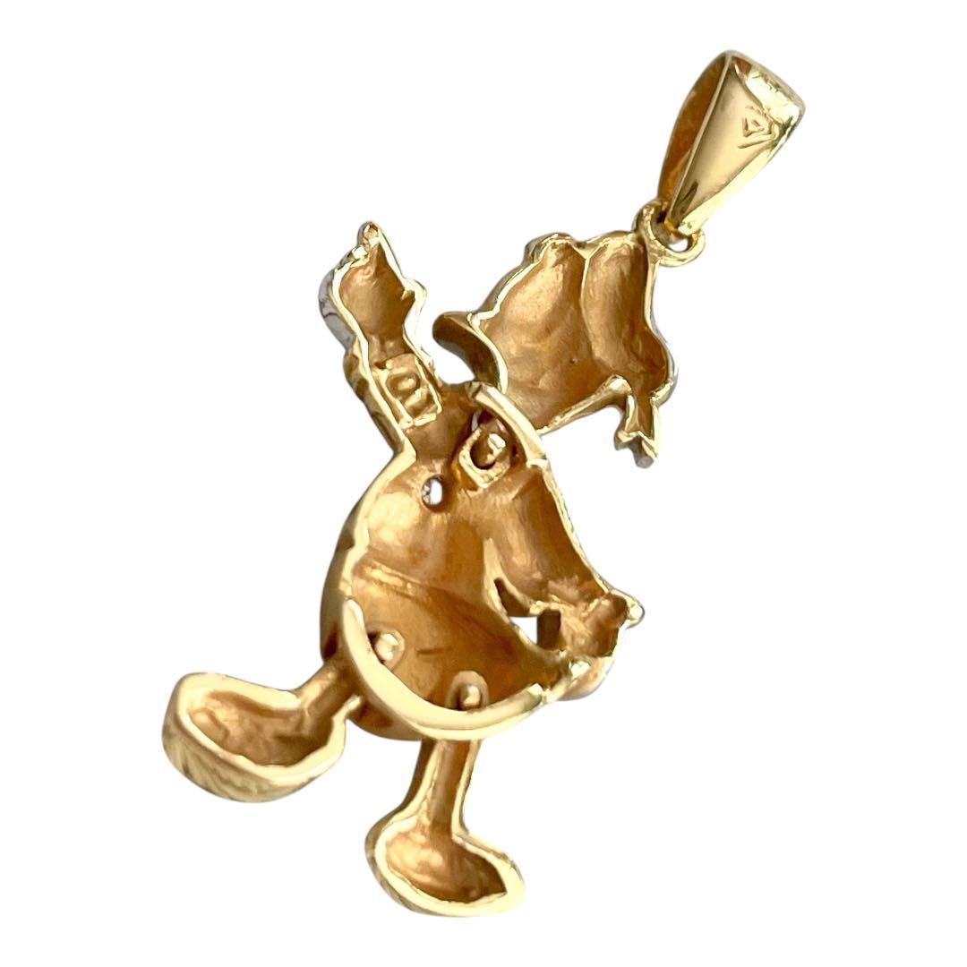 【みかんさん専用】K18YGWGコンビ ドナルドダック チャーム【ヴィンテージ