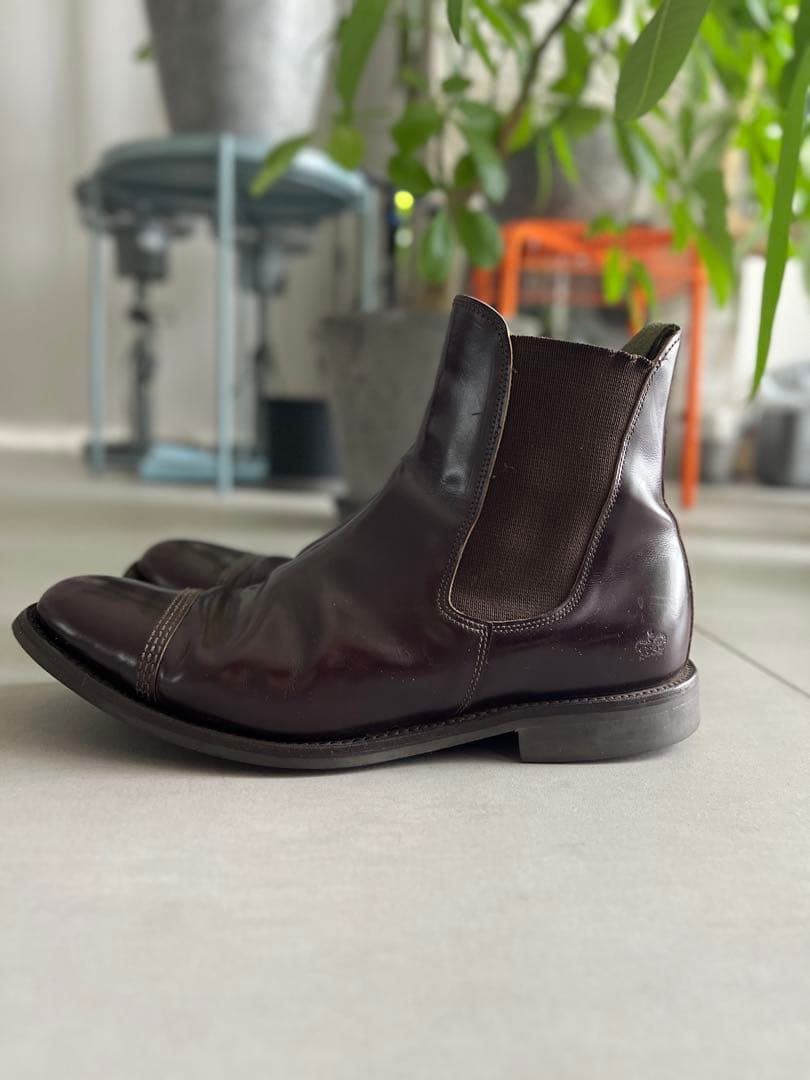 大値下げ！SANDERSサンダースチェルシーサイドゴアブーツ定価72600