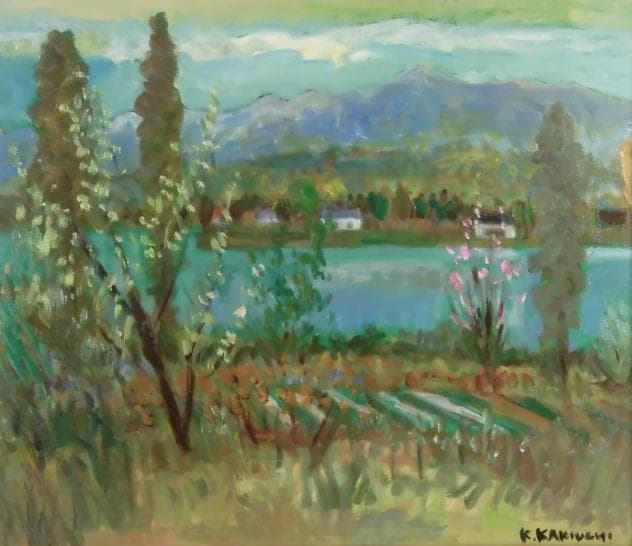 magnolia垣内カツアキ　 　　ダム湖畔春景