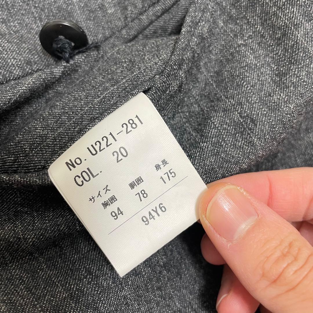 【美品】高級イタリア生地 マルゾット 3ピース スーツ セットアップ グレー L