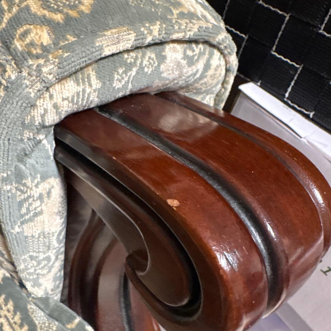 カリモク 1人掛けソファ アームチェア 花柄 ヴィンテージ