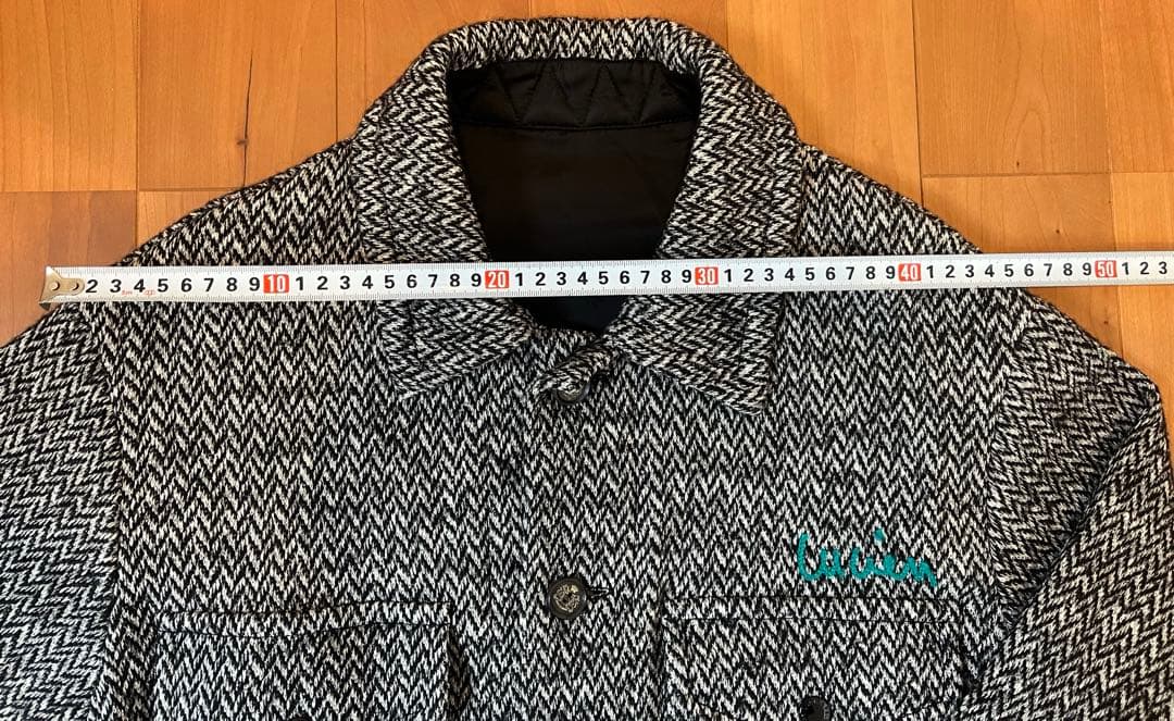 美品 ルシアンペラフィネ 刺繍入 シャツジャケット ジャガード柄