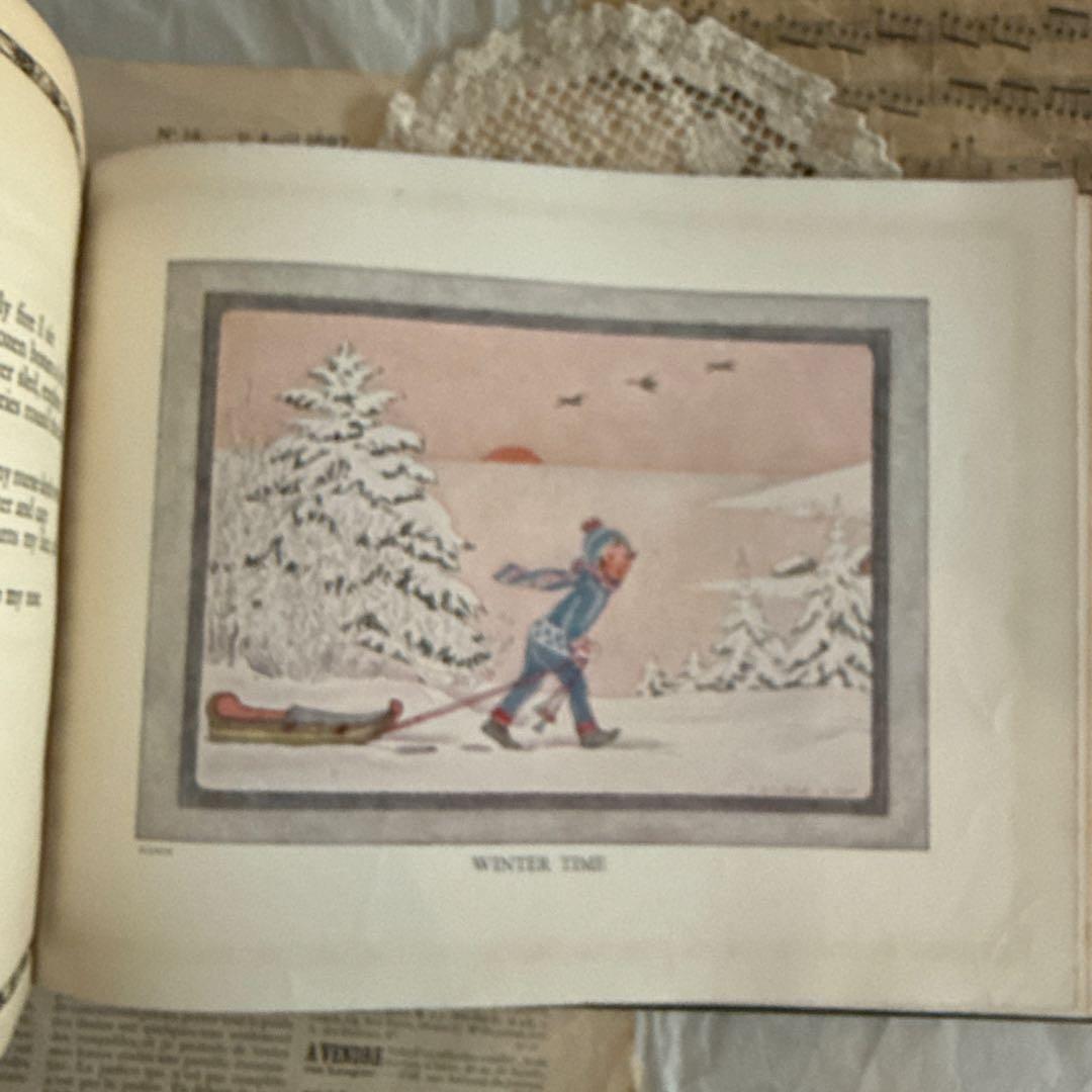 1926年アンティーク美しい絵本フランス　洋書ジャンクジャーナル古書ルメール