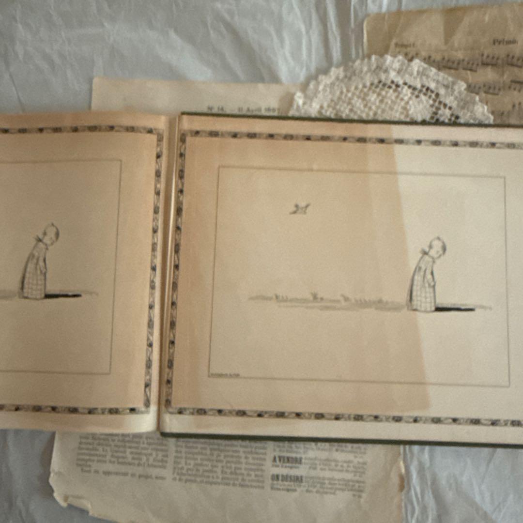 1926年アンティーク美しい絵本フランス　洋書ジャンクジャーナル古書ルメール