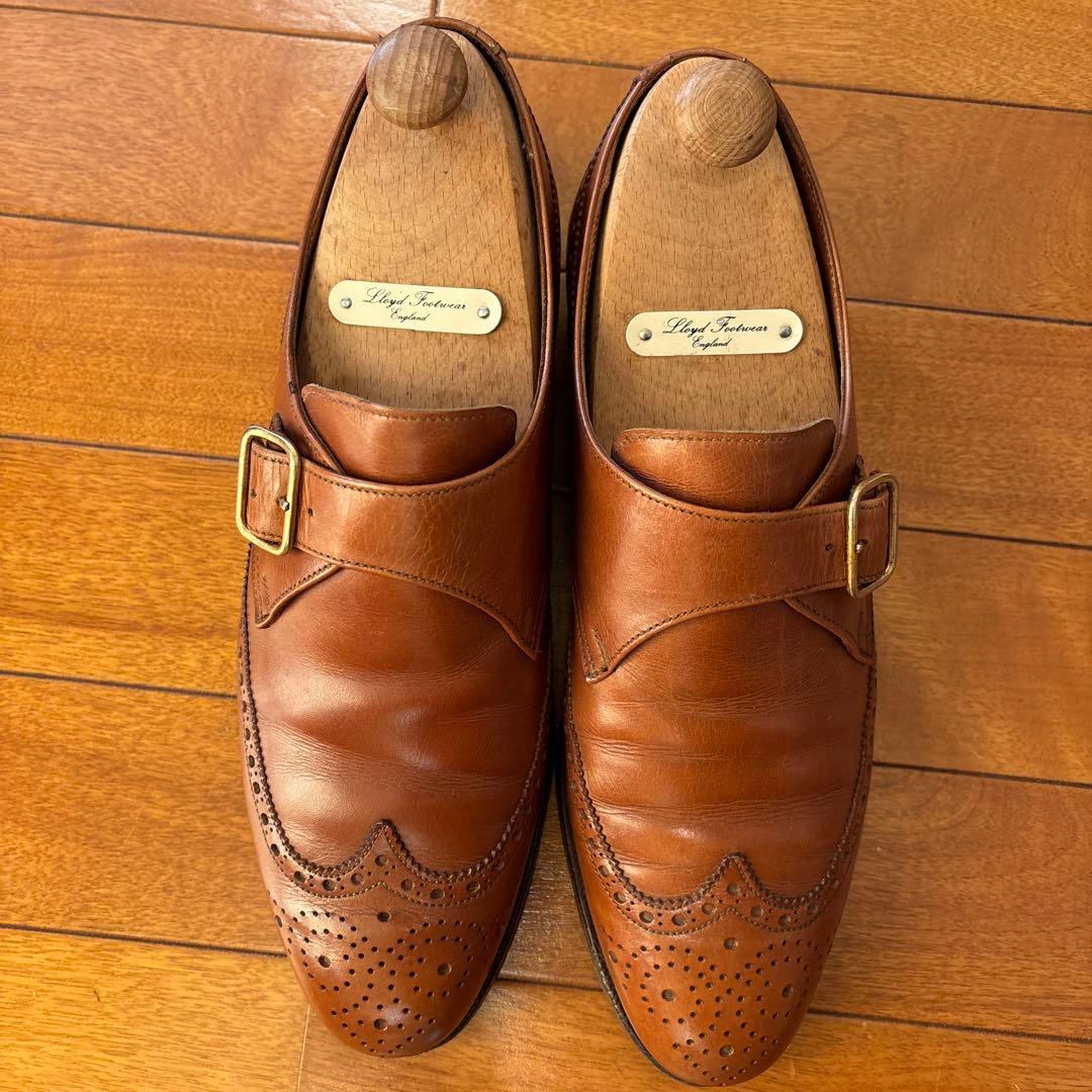 『美品』ロイドフットウェア モンクストラップ メダリオン 25.5cm