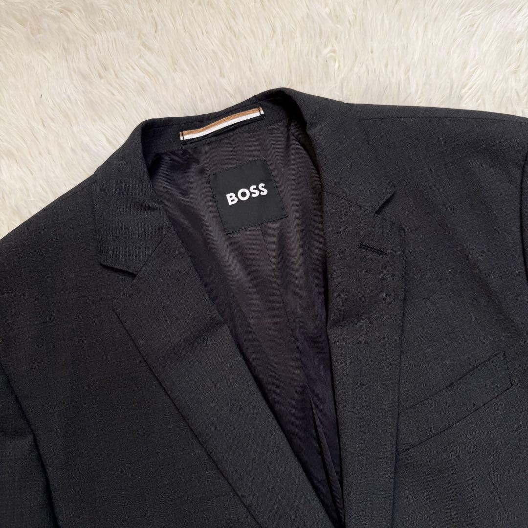 現行極美品XLサイズ相当　ヒューゴボス　マルゾット生地　スーツ　セットアップ