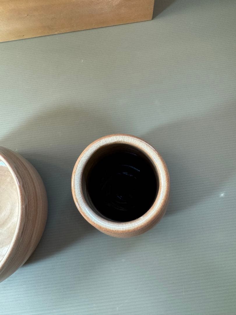 2788 萩焼　金子信彦作　建水1客　杓立1客　未使用