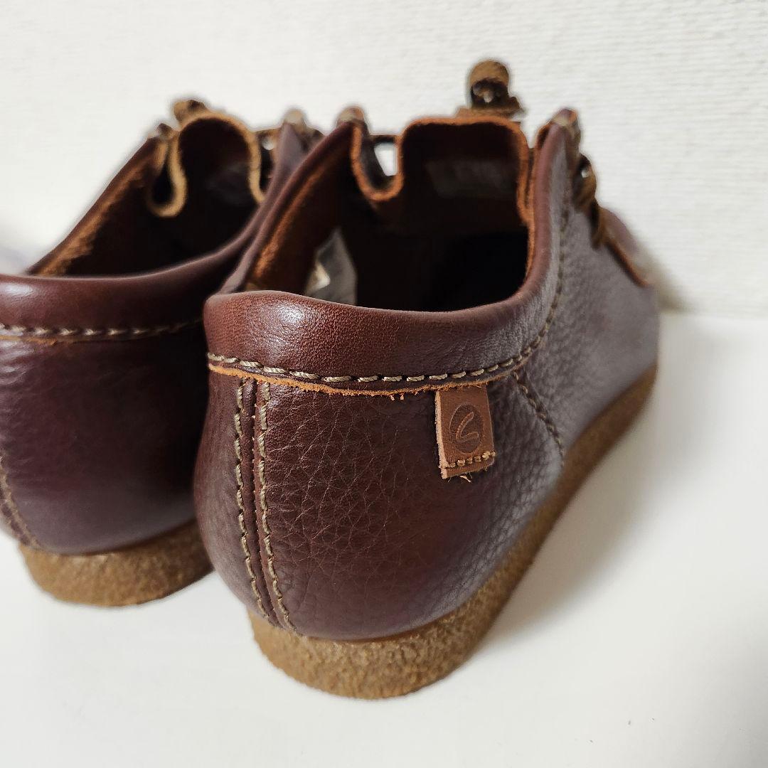 【 Clarks レザーシューズ✨】 ワラビー モカシン ブラウン 25.5cm