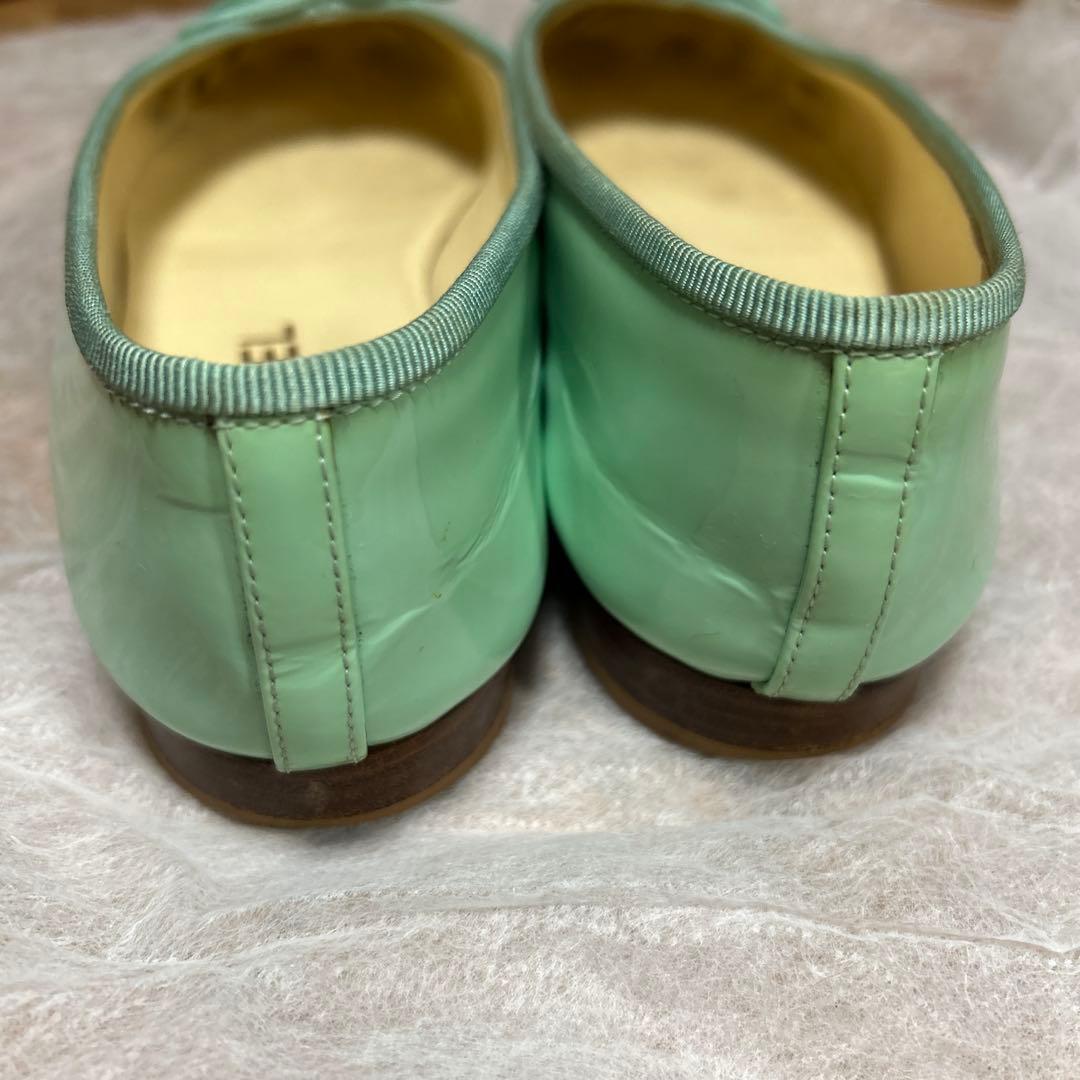 CHANEL ミントグリーン バレエシューズ　39