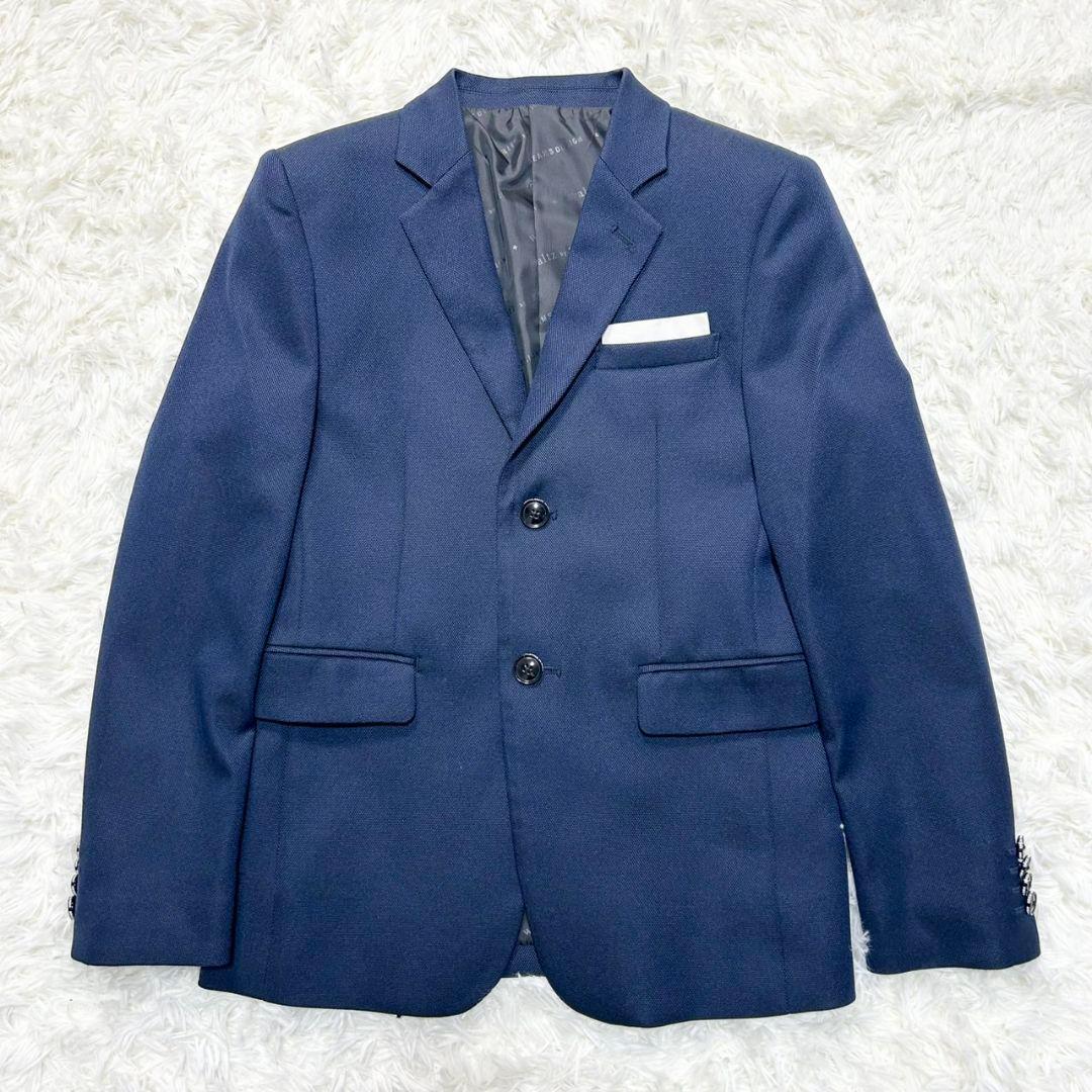 【美品】ワルツバイビームスデザイン フォーマルスーツ キッズ 紺 男の子 150