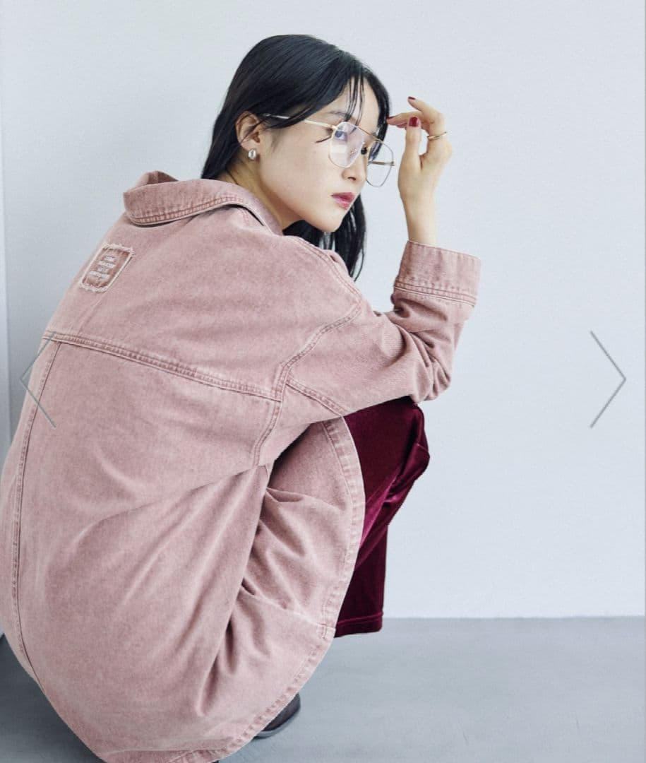 【今季★人気完売】レプシィム フリンジパッチ／BIGデニムシャツ