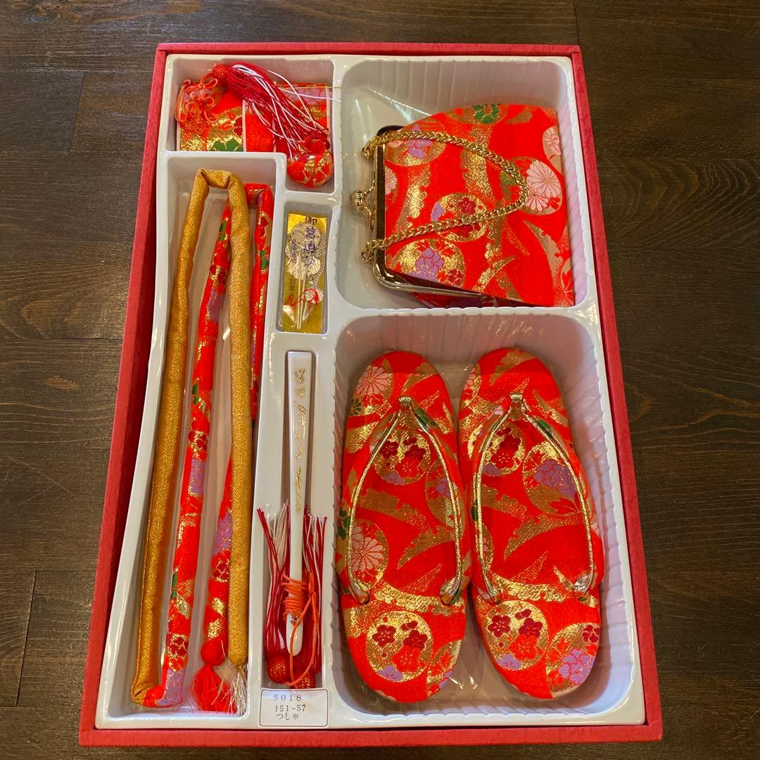 アンティーク 七五三 子供 着物 帯 小物一式 フルセット 大正ロマン 梅 正絹