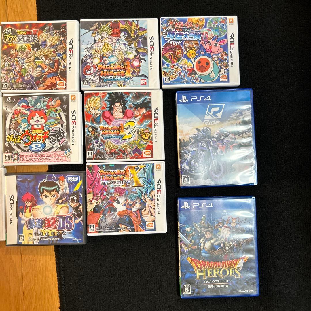 ニンテンドー3DSソフトセット　プレステ4ソフト まとめ売り