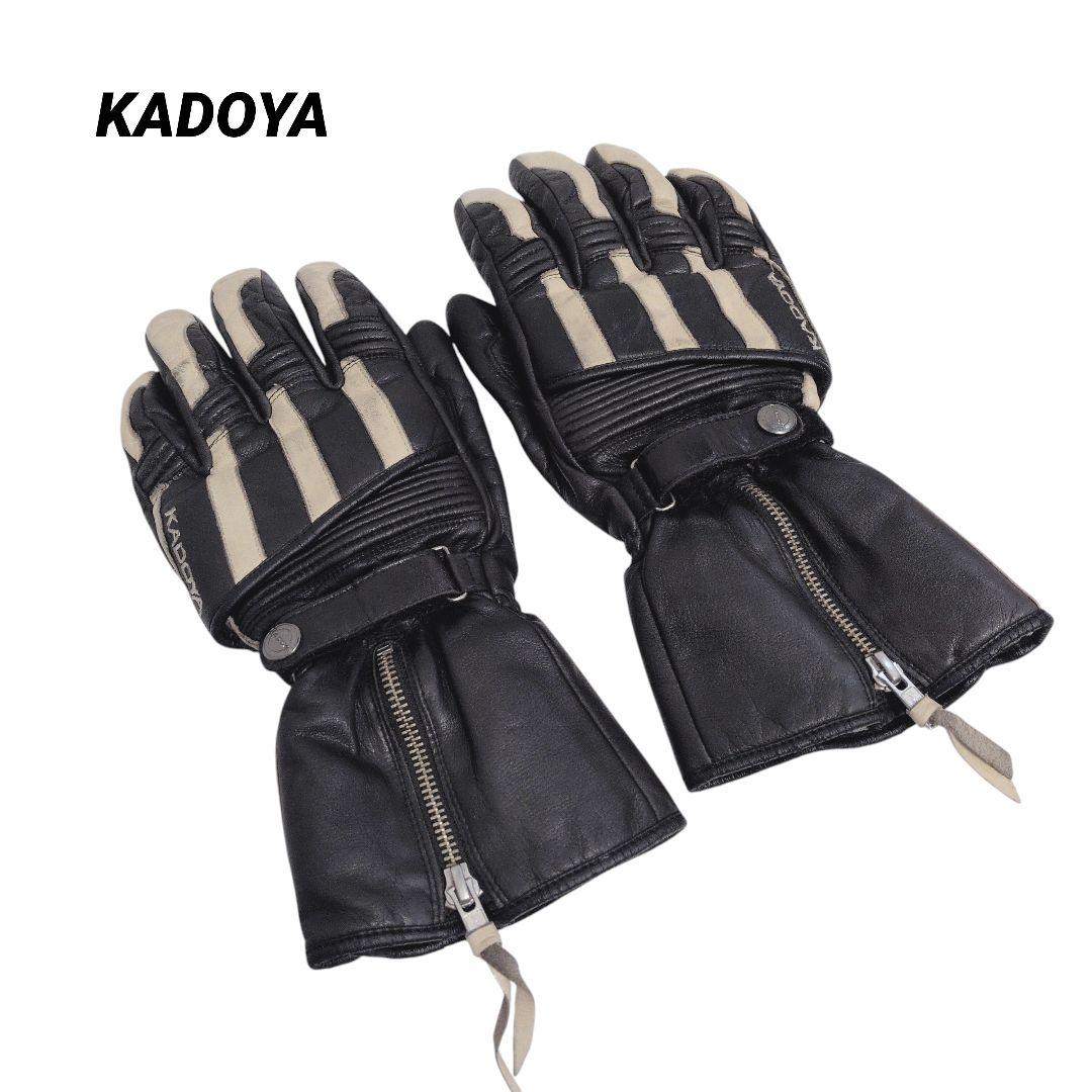 KADOYA カドヤ 本革レザーグローブ LL バイク用
