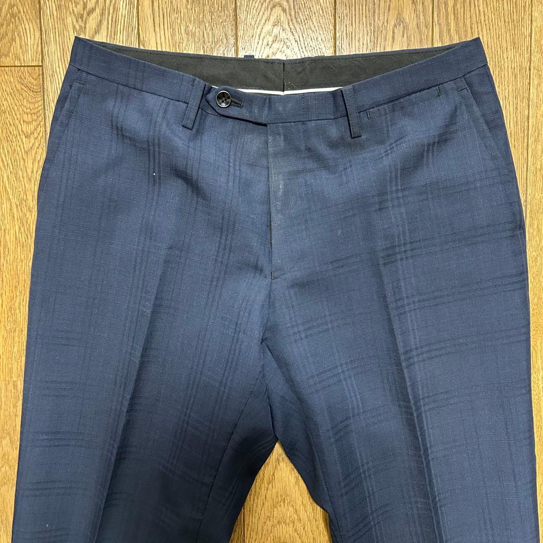 SUIT SELECT（スーツセレクト）　3ピーススーツネイビー　チェック柄