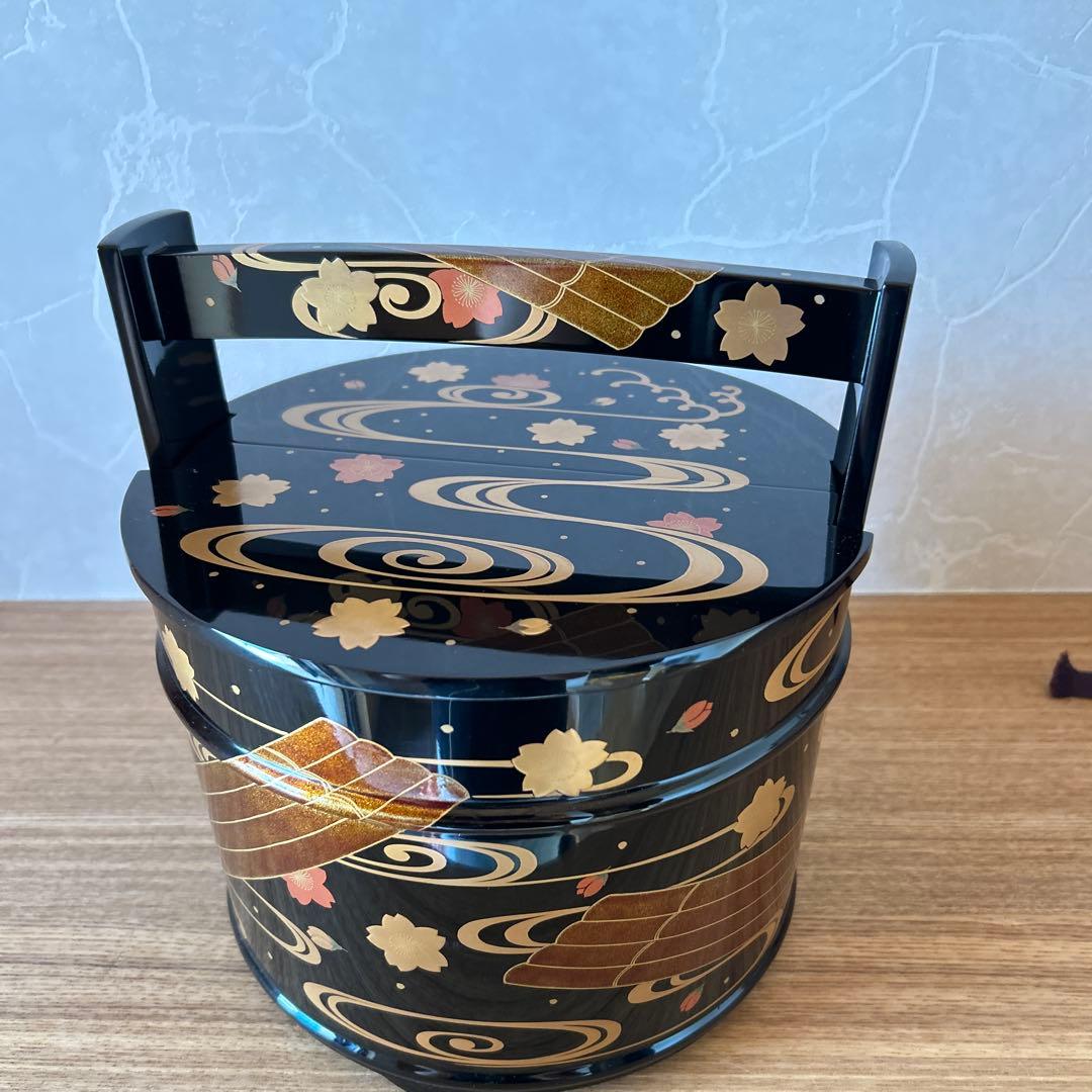 角藤弘悦　輪島塗　手桶　茶道具