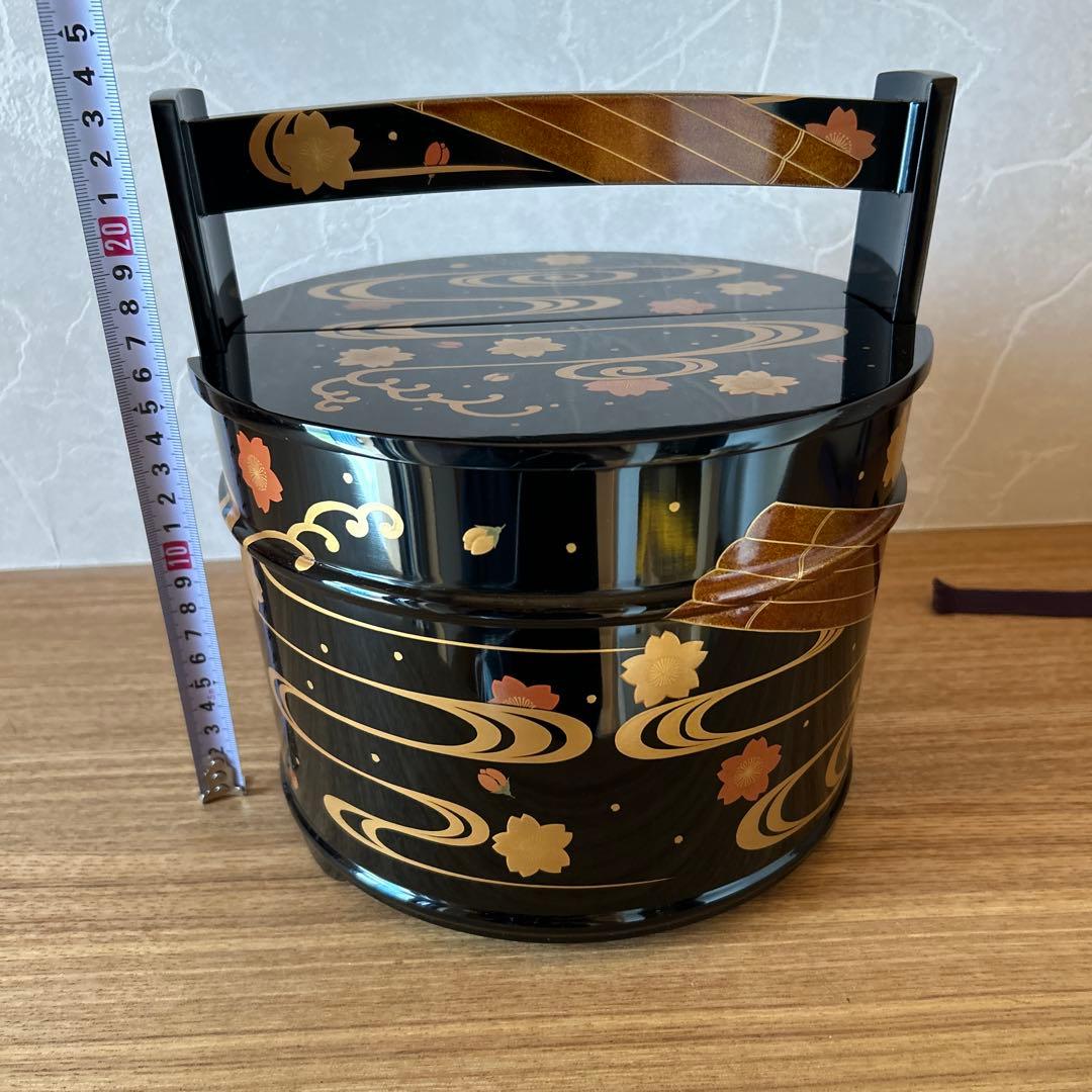 角藤弘悦　輪島塗　手桶　茶道具