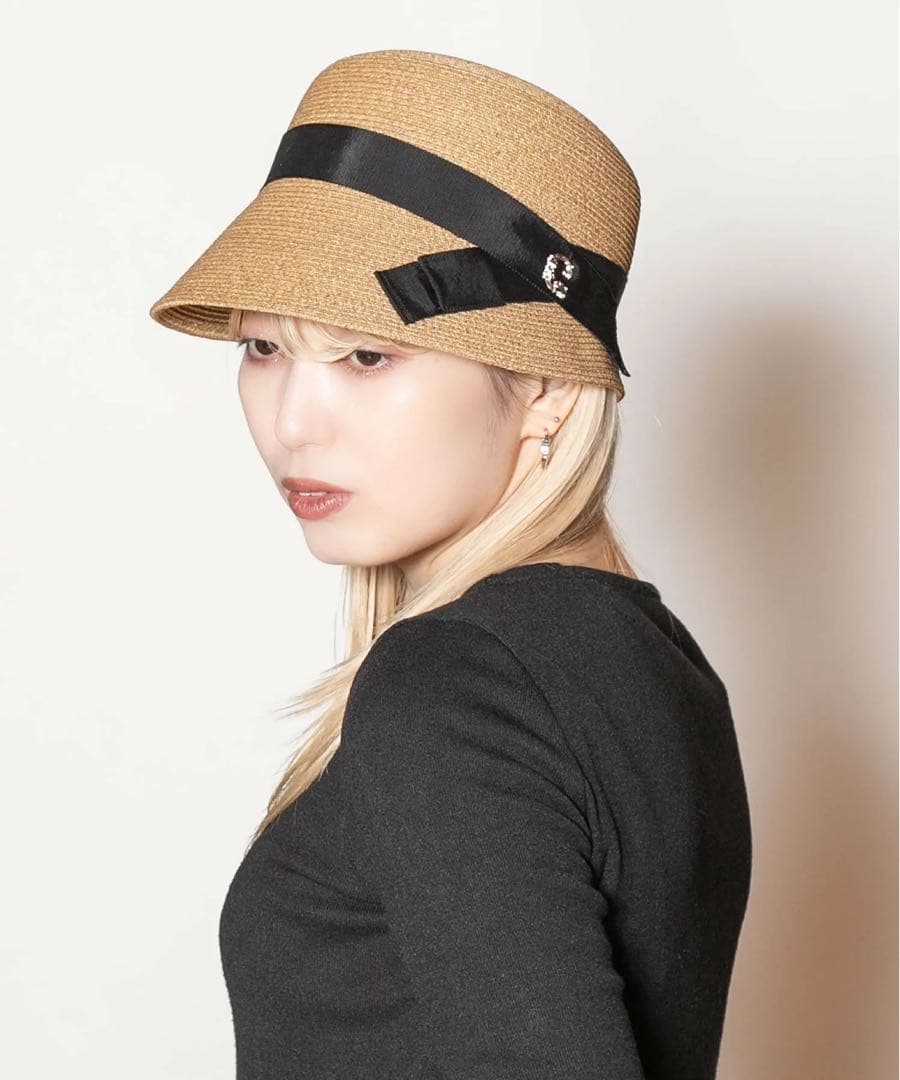 CA4LA CHLOE3 クロッシェ 麦わら帽子