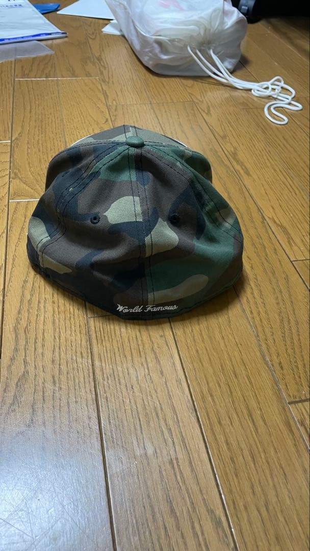 supreme迷彩キャップ