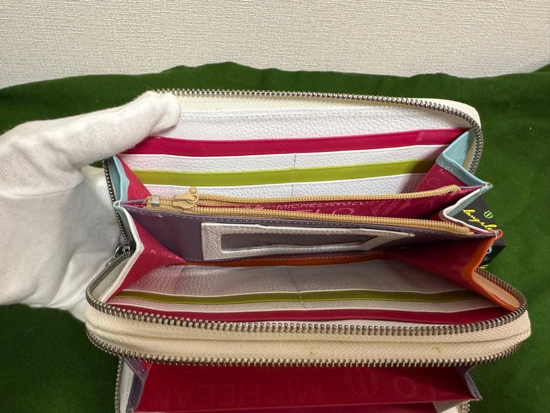 ★レア★MICHELANGELO ミケランジェロ 装飾長財布 ホワイト