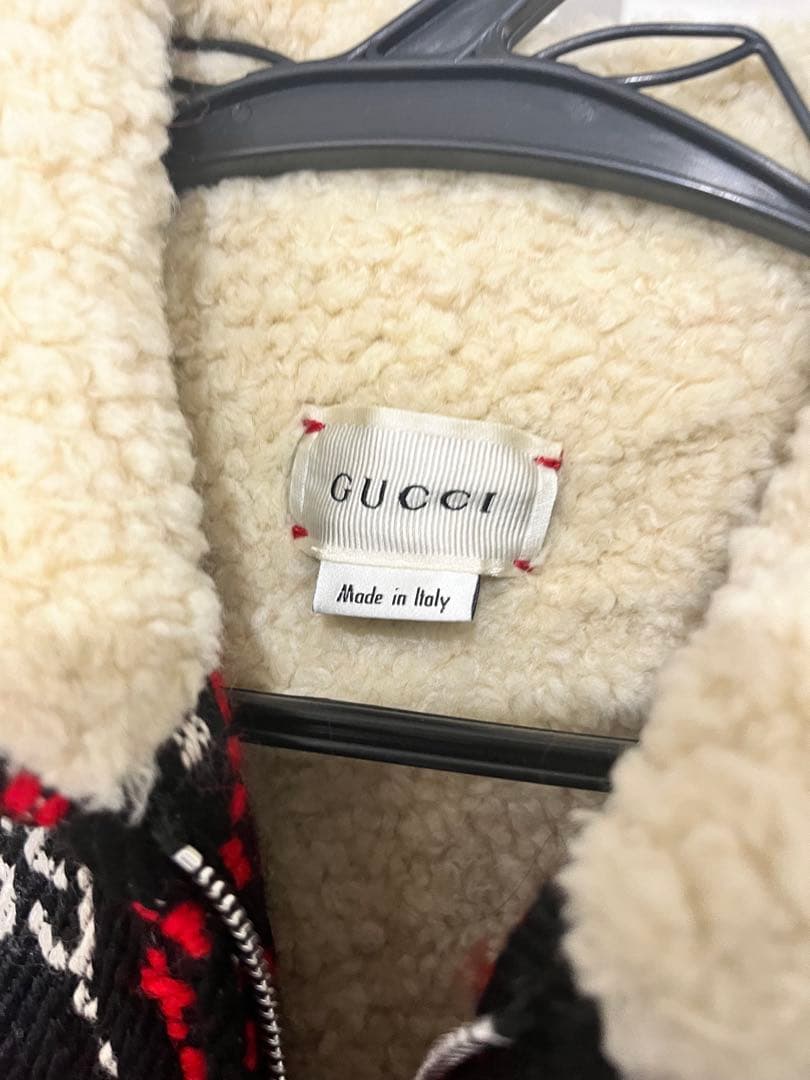 【値下げ中】GUCCI GGロゴパターン フリースジャケット 36m