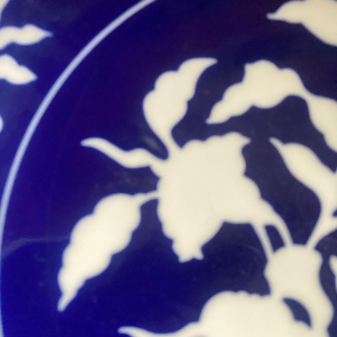 深川製磁 草花折枝白抜紋　中古品　個別販売