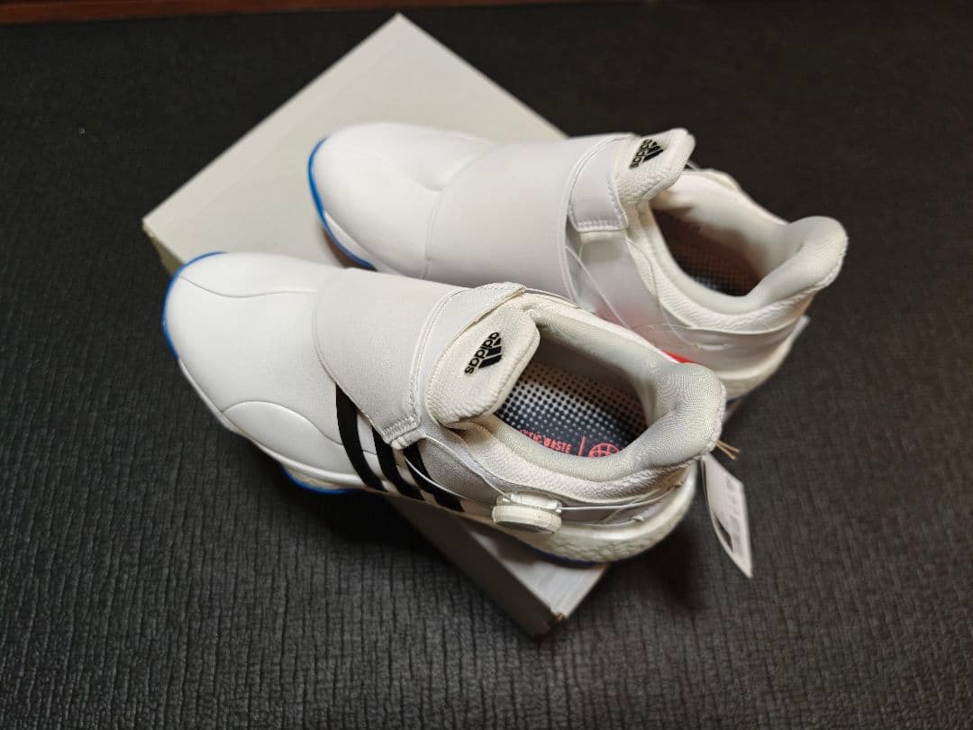 新品 adidas ゴルフシューズtour360 boa 25cm 白