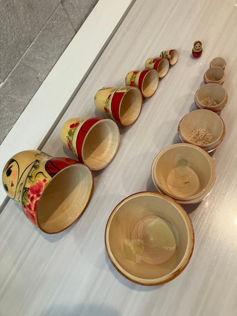 ビートルズマトリョーシカとマトリョーシカ2体セット