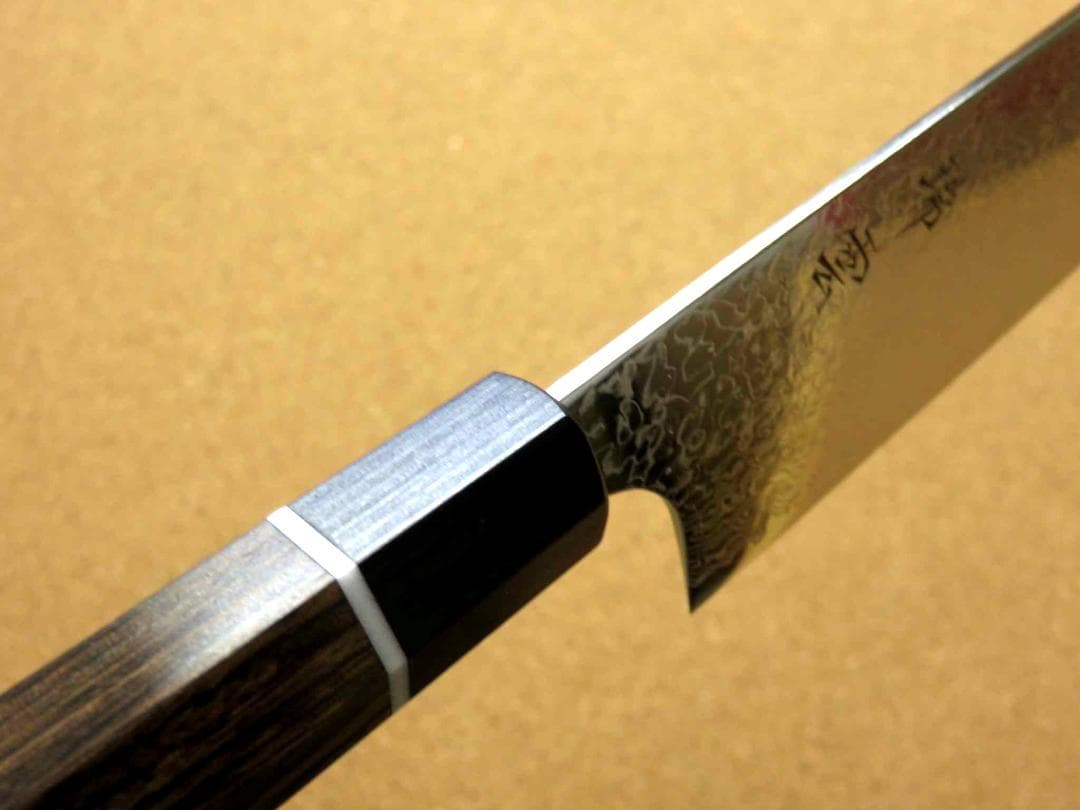 牛刀 210mm 瑞雲 関の刃物 ダマスカス63層 SPG2 両刃 洋包丁 桐箱