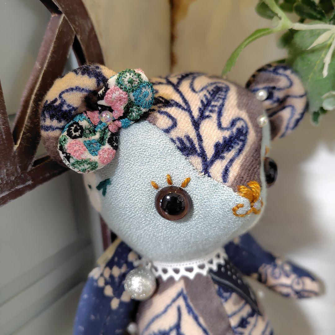 ミナペルホネン＊ハンドメイド＊ぬいぐるみ＊テディベア＊80