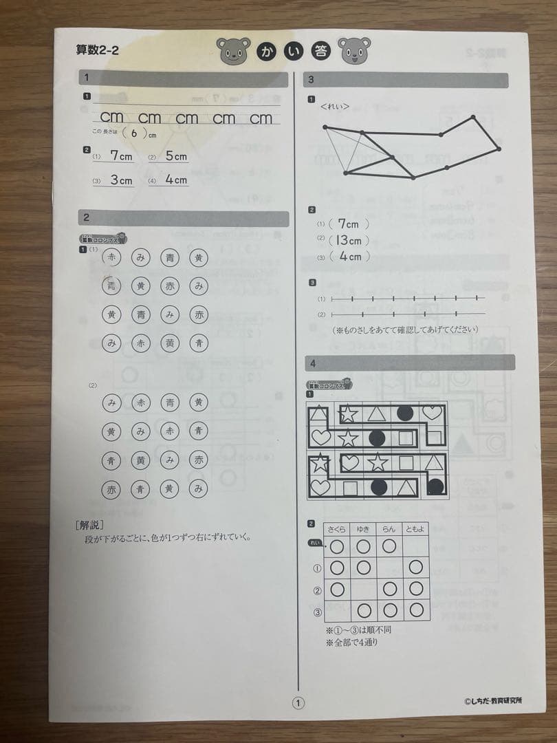 しちだ式 七田式プリント 2年生 思考力国語・算数・生活 セット
